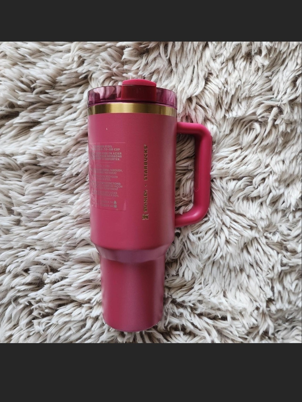 Stanley x Starbucks Pink Travel Mug with Handle